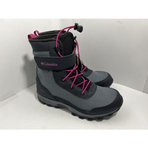 Columbia Hyper-Boreal Black/Pink Omni-Grip Waterproof Boots Sz.5, #BY0127-013